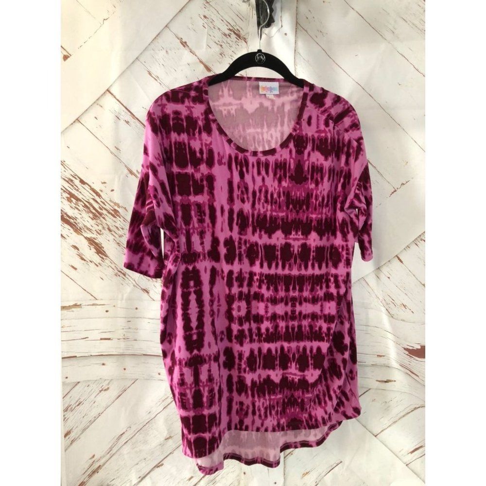 LuLaRoe size xxs irma tye die pink